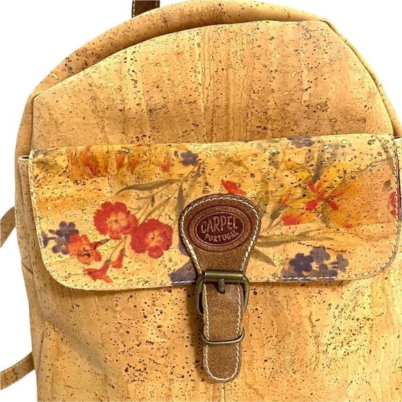 Carpel Eco friendly Vegan Floral Cork Backpack‎ Sustainable Hippie Boho main image 11